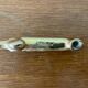 Set of 8 antique privilege knife holders gold metal duck vintage