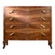 Commode Art Déco italienne en noyer, années 1930.
