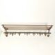 Brass wall coat rack
