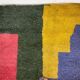 Traditional Berber rug in natural wool, size 150 x 250 cm