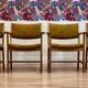 6 fauteuils estampille Hans Wegner "design scandinave" 1960.