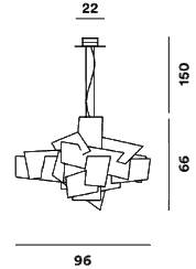 FOSCARINI "Big Bang" suspension light