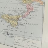 Old map of Italy from 1928