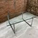 Vintage glass and chrome coffee table. Model K831 by KF Möller.