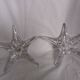 Daum France starfish crystal candlesticks