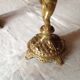 Pair of bronze candlesticks, early 20th