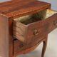 Pair of walnut bedside tables in Barocchetto style