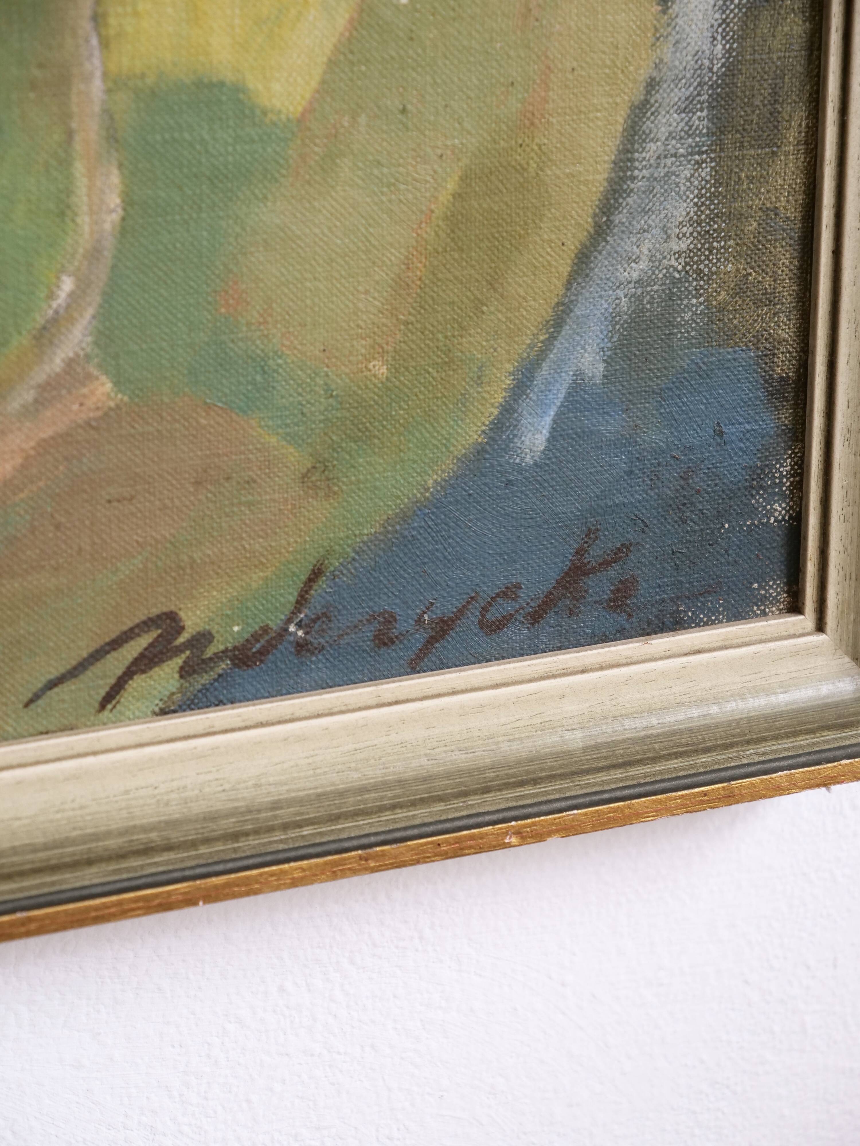 Landscape painting valley
