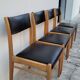 Series of 4 vintage Scandinavian chairs 1950