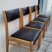Série de 4 chaises scandinave vintage 1950
