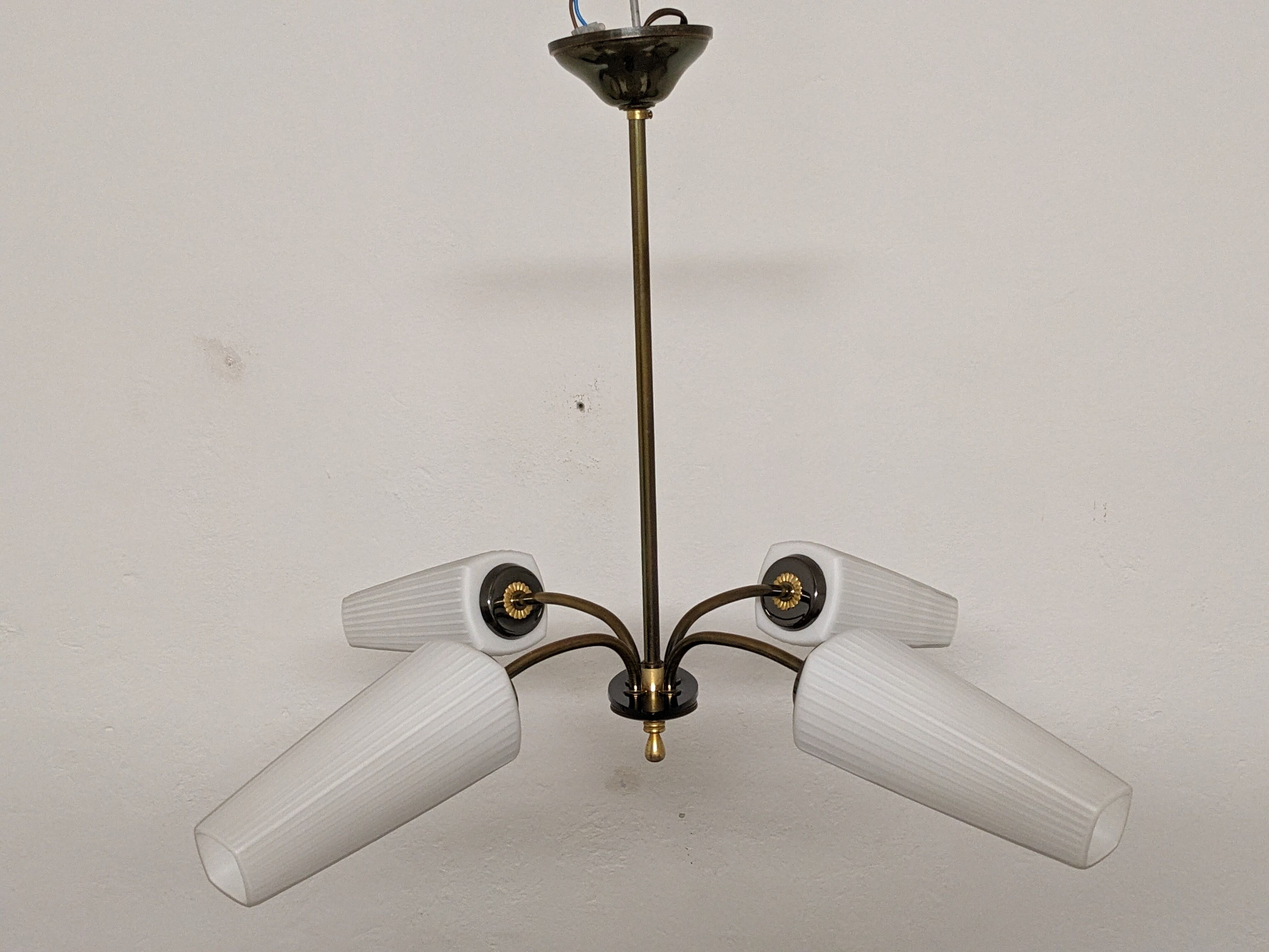 4-light chandelier from the 50s/60s