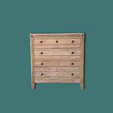 Parisian art deco chest of drawers raw wood