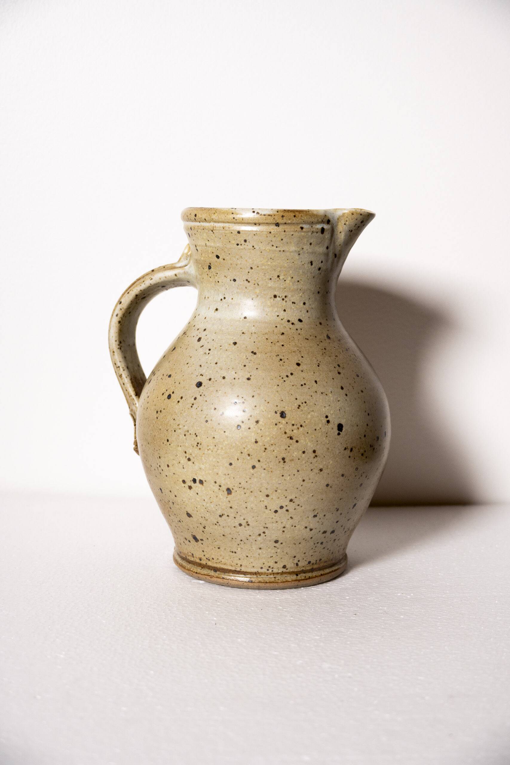Large stoneware pitcher, signed Gustave Tiffoche, 20th century