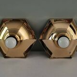 Pair of Italian wall lights by Fosnova from the 1980s.