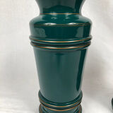 Paire de vases en verre opalin XIXe