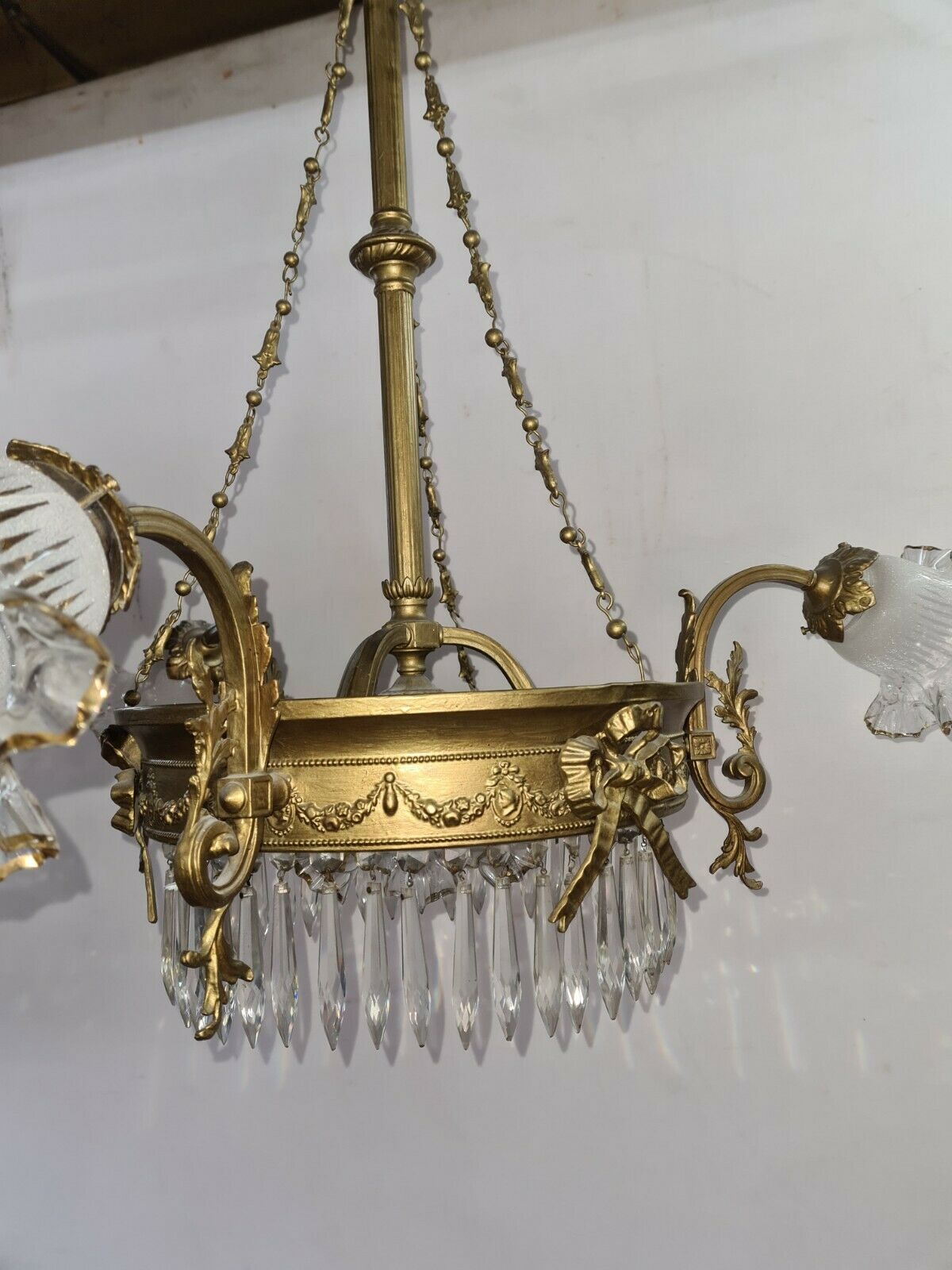 brass grapefruit chandelier