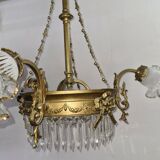 brass grapefruit chandelier