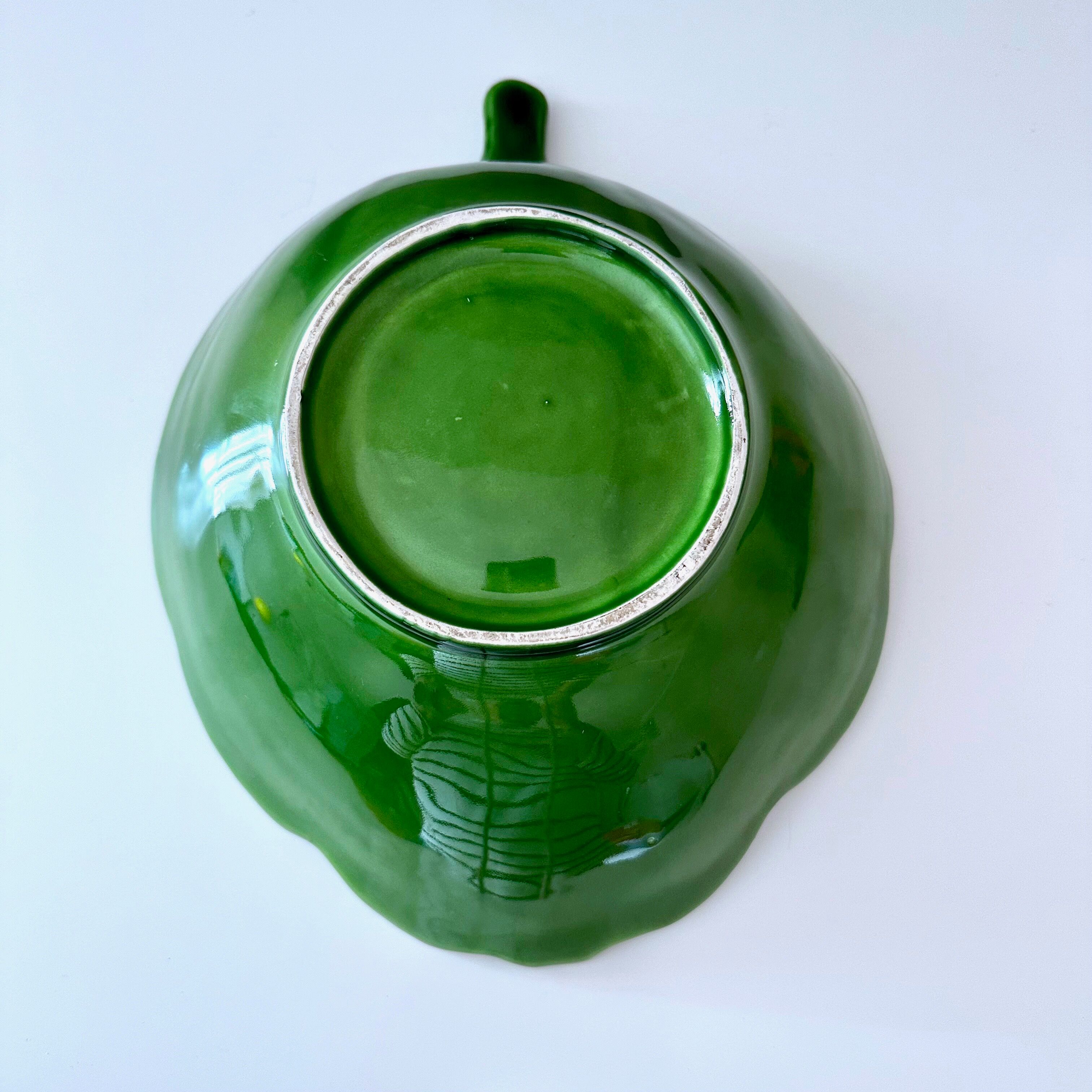 Vintage bowl artichoke ceramic, majolica
