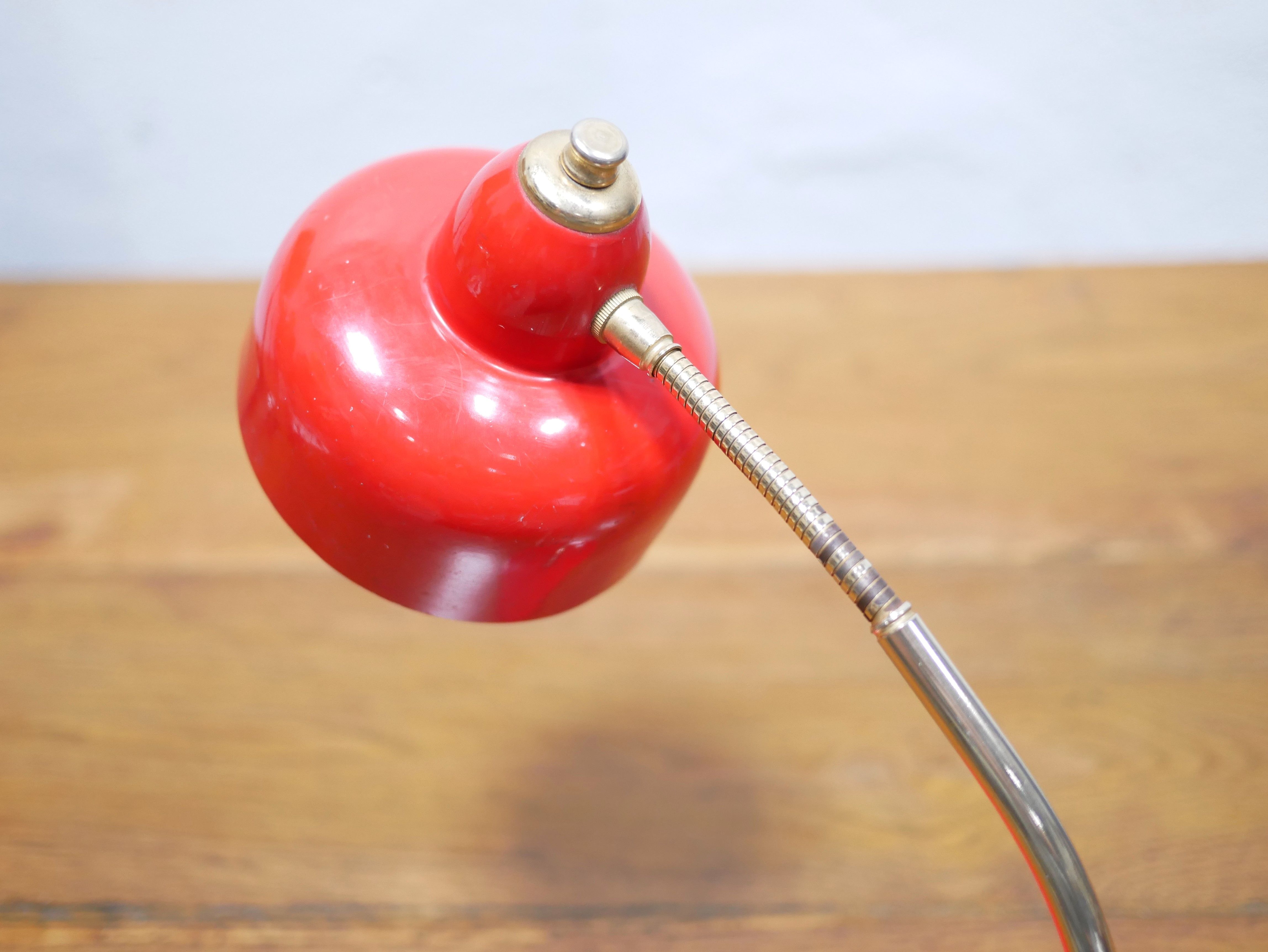 Vintage lamp in metal and brass by Delmas editions