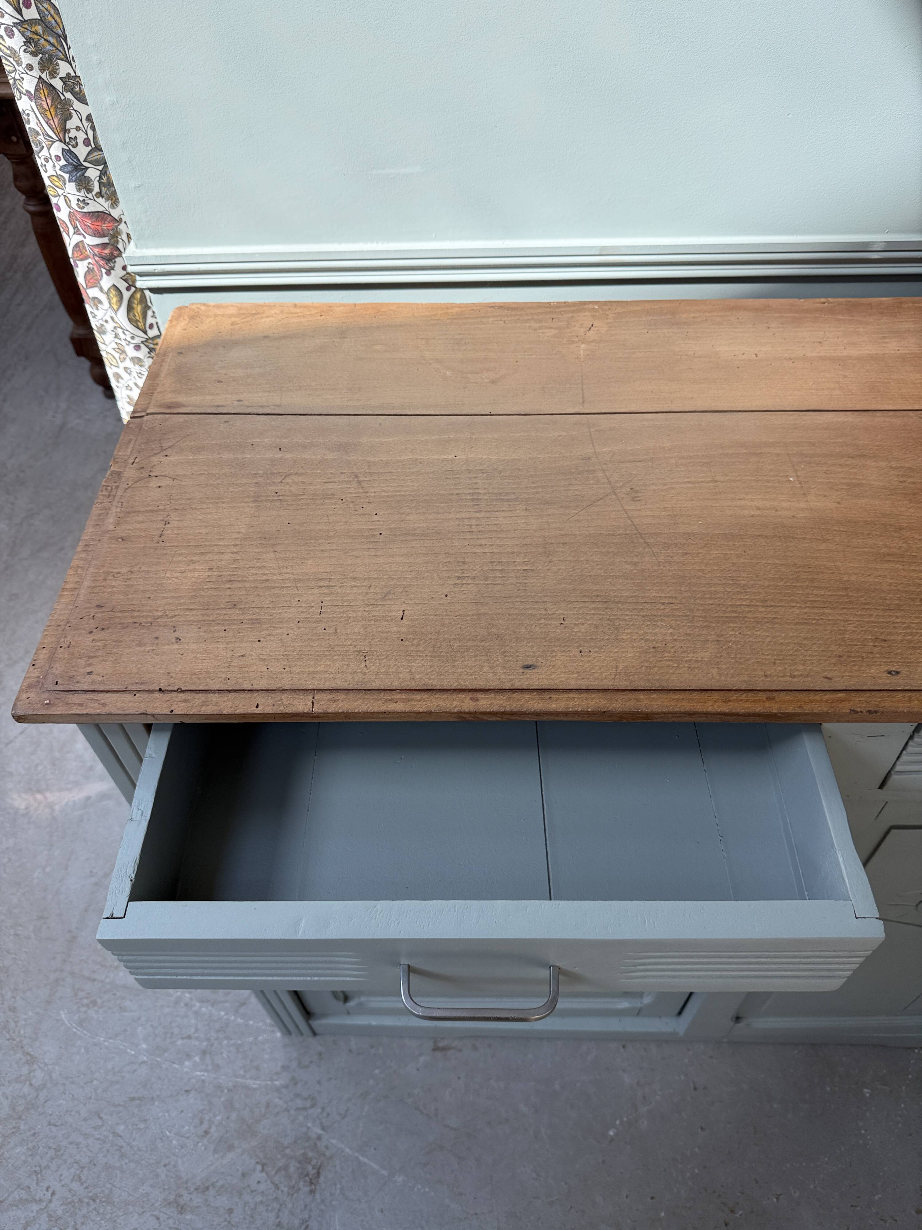 Art Deco green sideboard