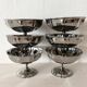 Vintage stainless steel stemmed bowls