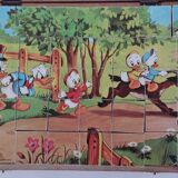 Jouet Cube en bois Picsou et Mickey