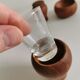 Small, beautiful lot consisting of a salt cellar, pepper shaker and honey jar.
