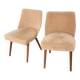 Set of 2 Vintage Mid-Century Lounge Chair: 1970s Yugoslavia, Pink Fabric