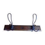 Wooden wall coat rack