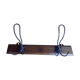 Wooden wall coat rack