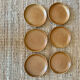 6 flat plates in stoneware