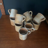 Set 10 stoneware cups