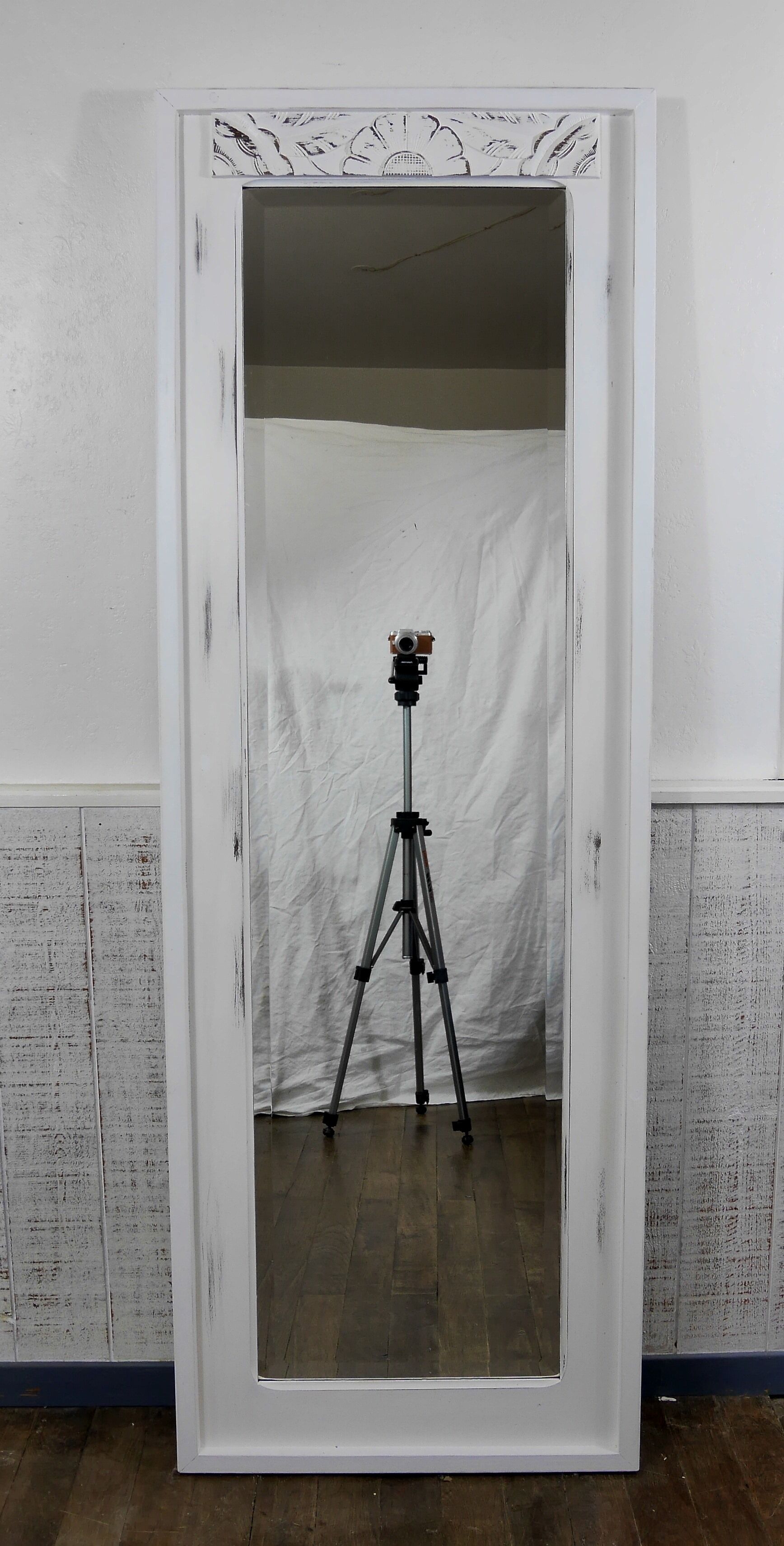 Full-length mirror art deco shaby chic