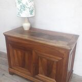 Low buffet in late 19th century walnut 3 doors including 1 side