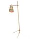 Rare Midcentury Floor Bambnoo and String Lamp, 1960s