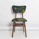 Mid-century butterfly chair, Schwarzwald linen by Dedar, dark wood, Europe, 1960s