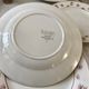 Set of 8 dessert plates Digoin Sarreguemines model "Andrée" small suns 30s