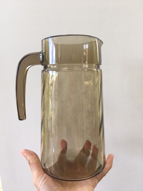 Pitcher amber glass Rosaline