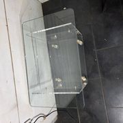 Vintage Plexiglas and Glass Coffee Table by David Lange 1970s