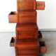 Meuble escaliers, en bois massif, mid century.