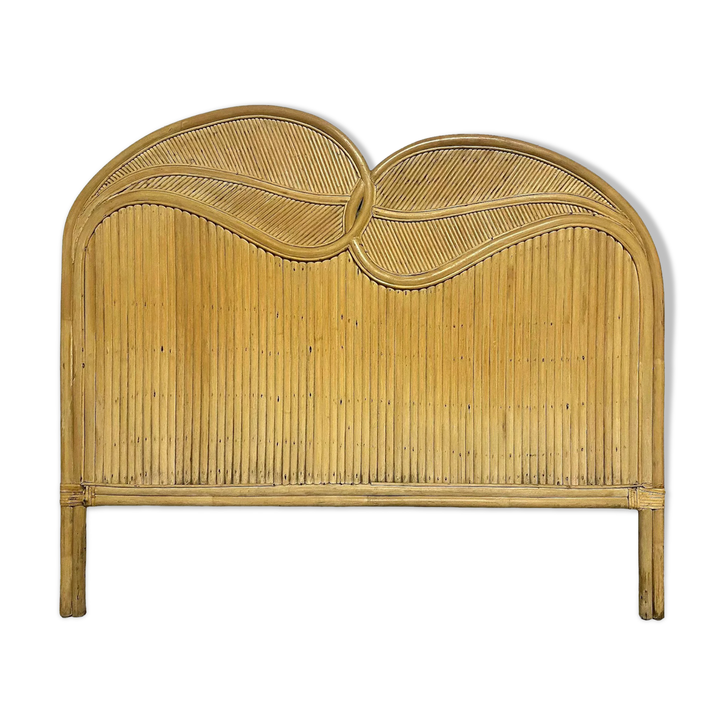 Rattan braiding headboard