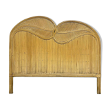 Rattan braiding headboard