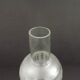 French Vintage Funnel Glass Lamp Shade – Opaque & Clear Geometric Pattern 2