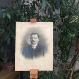 Antique, Old photography, Portrait Man, bourgeoisie, early twentieth, black and white, France