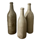 3 antique stoneware bottles
