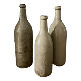 3 antique stoneware bottles