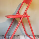 Paire de chaises pliantes années 80