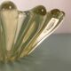 Antique yellow glass salad bowl