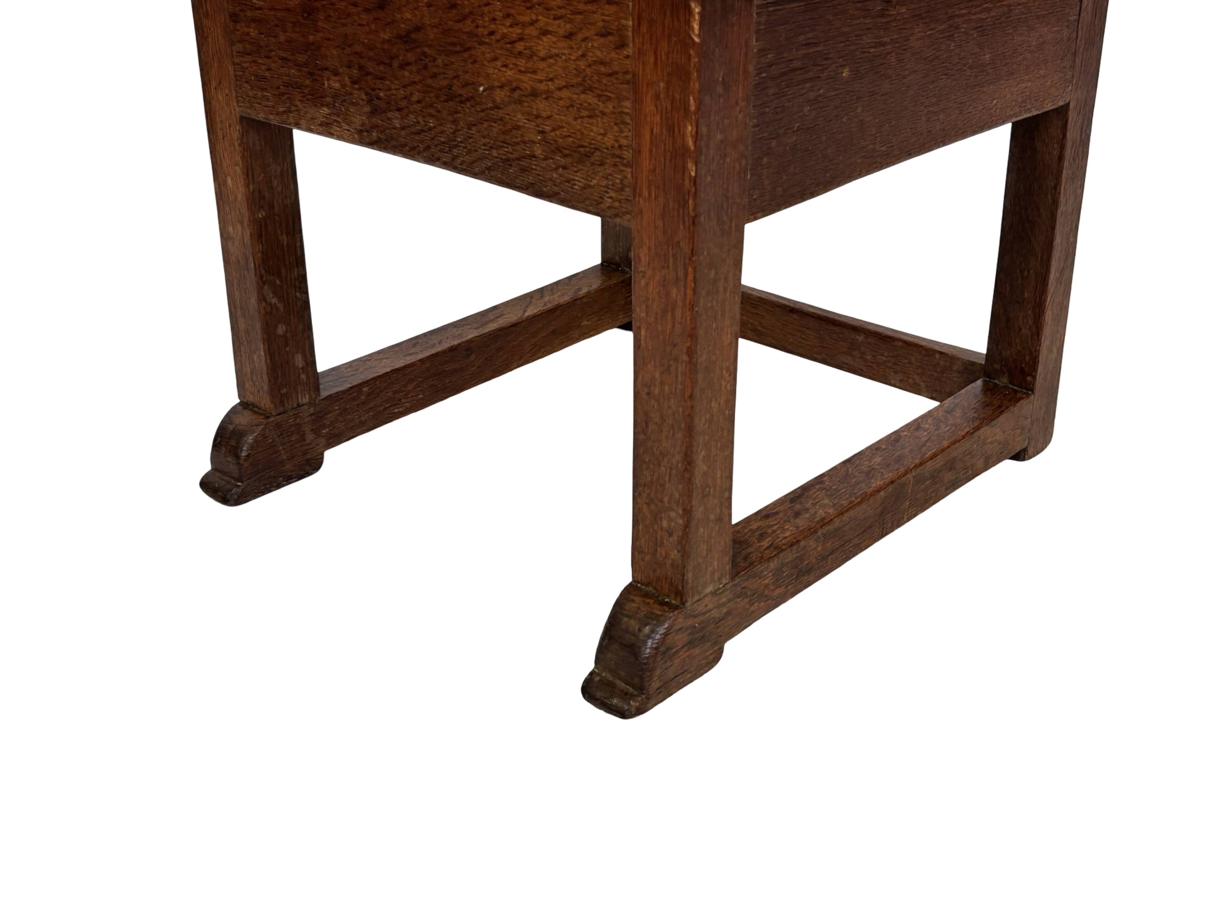 Art Deco High Back chair in oak minimalist design