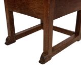 Art Deco High Back chair in oak minimalist design